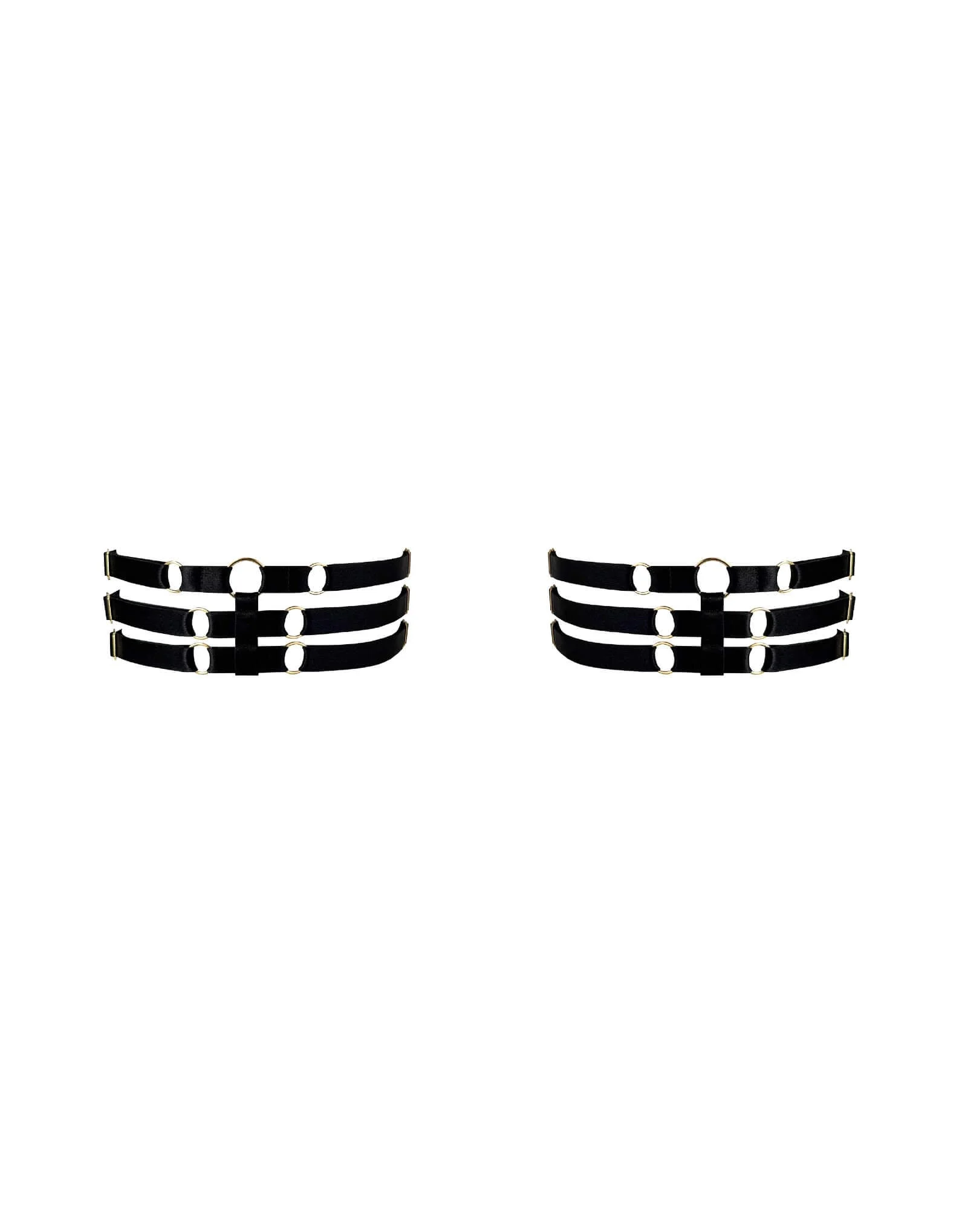 Melusina Strap Garters Black
