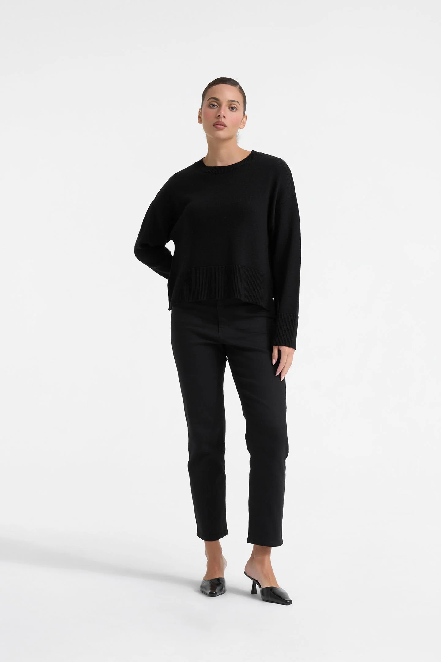 MERINO HI LOW SWEATER