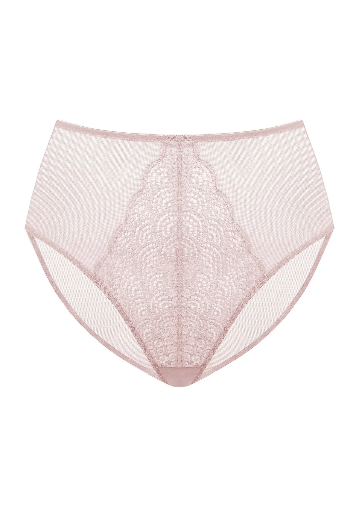 Mermaid High-Rise Light Pink Lace Brief Underwear