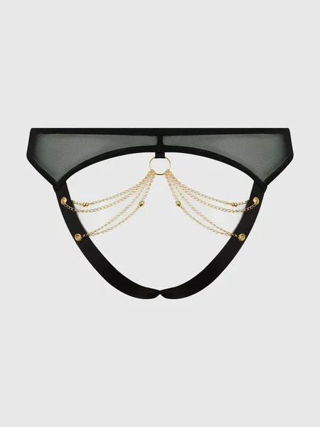 MESH & CHAIN OPEN CAGED BACK HIPSTER