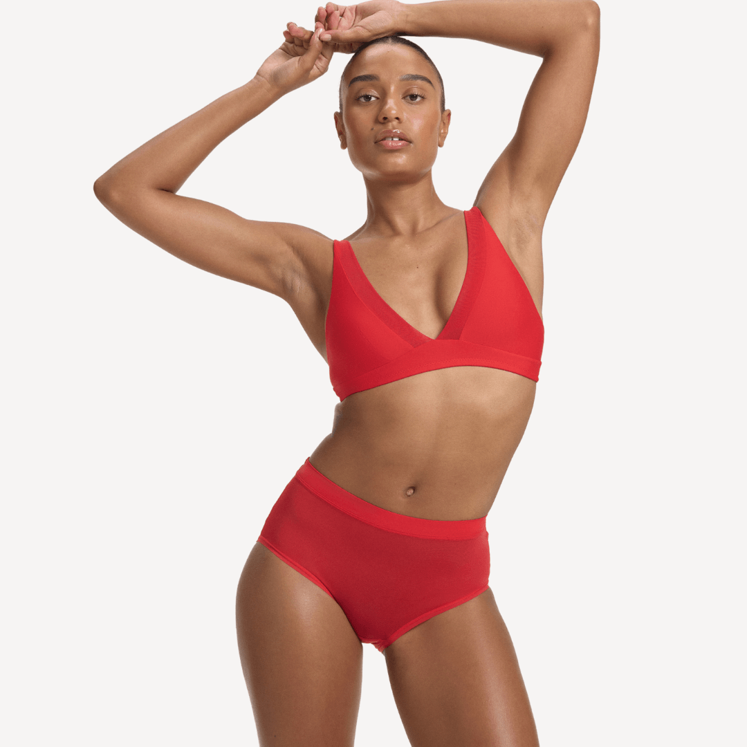Mesh High Waist Brief - Archive