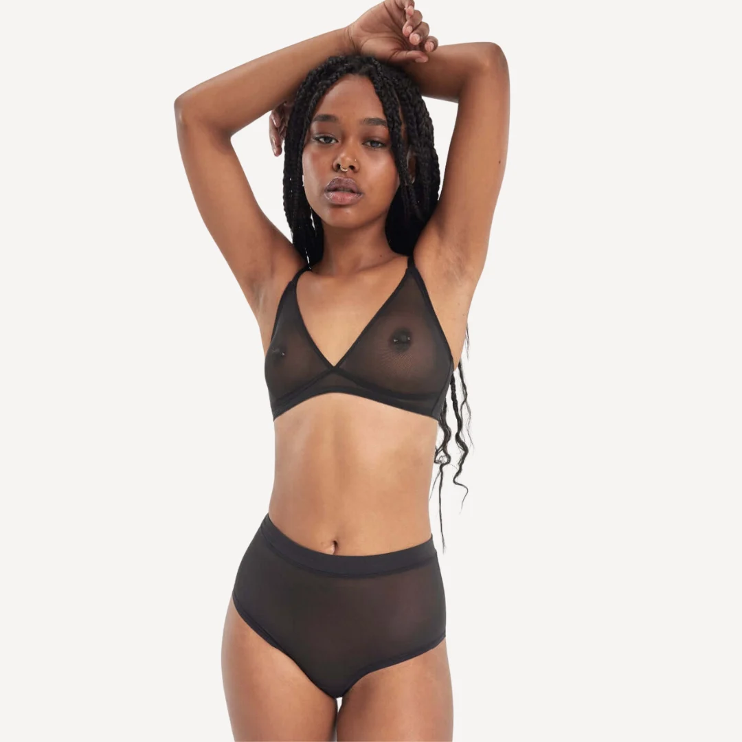 Mesh High Waist Brief