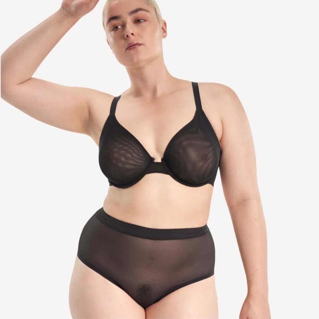 Mesh Underwire Bra