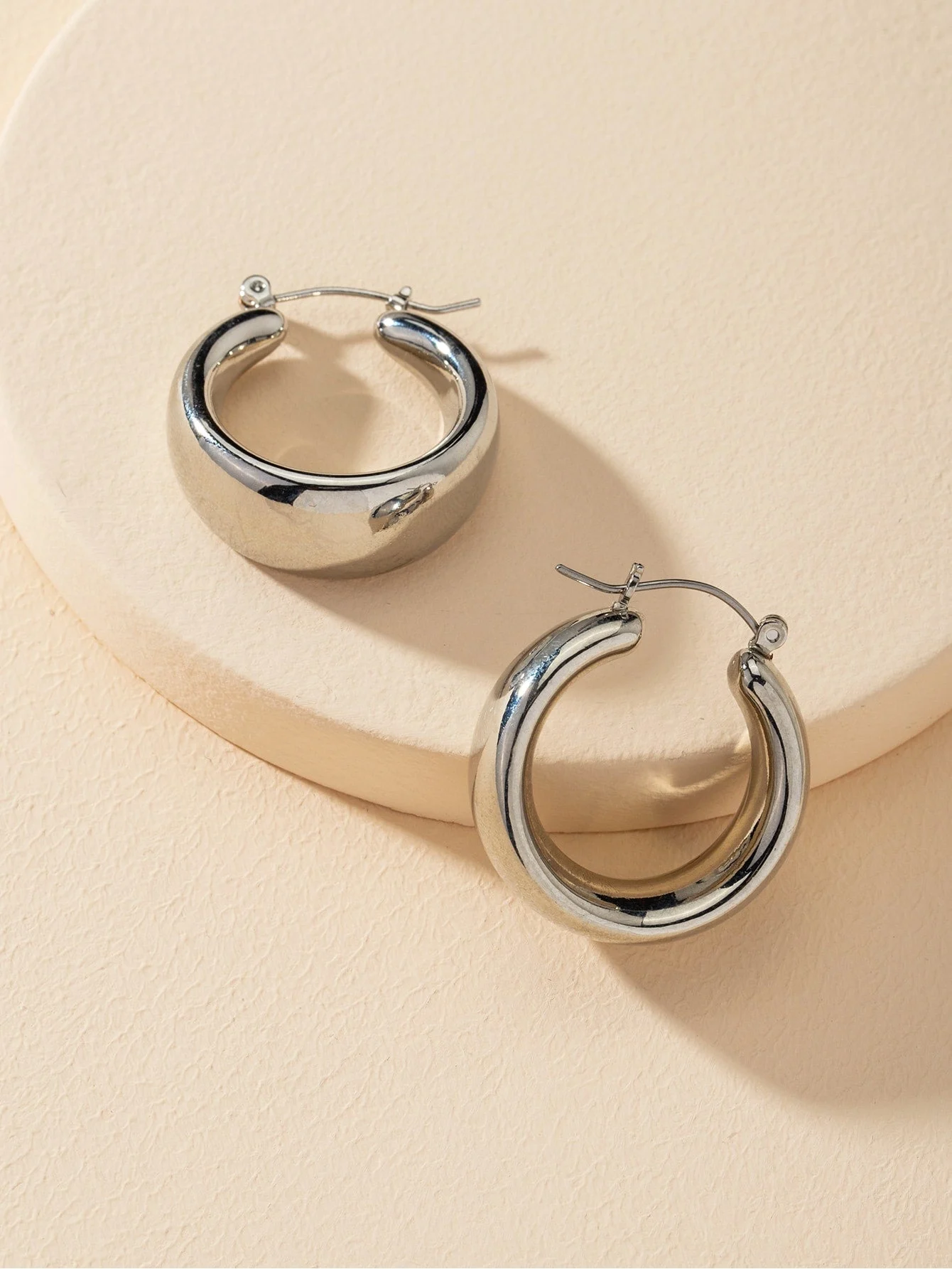 Metal Hoop Earrings