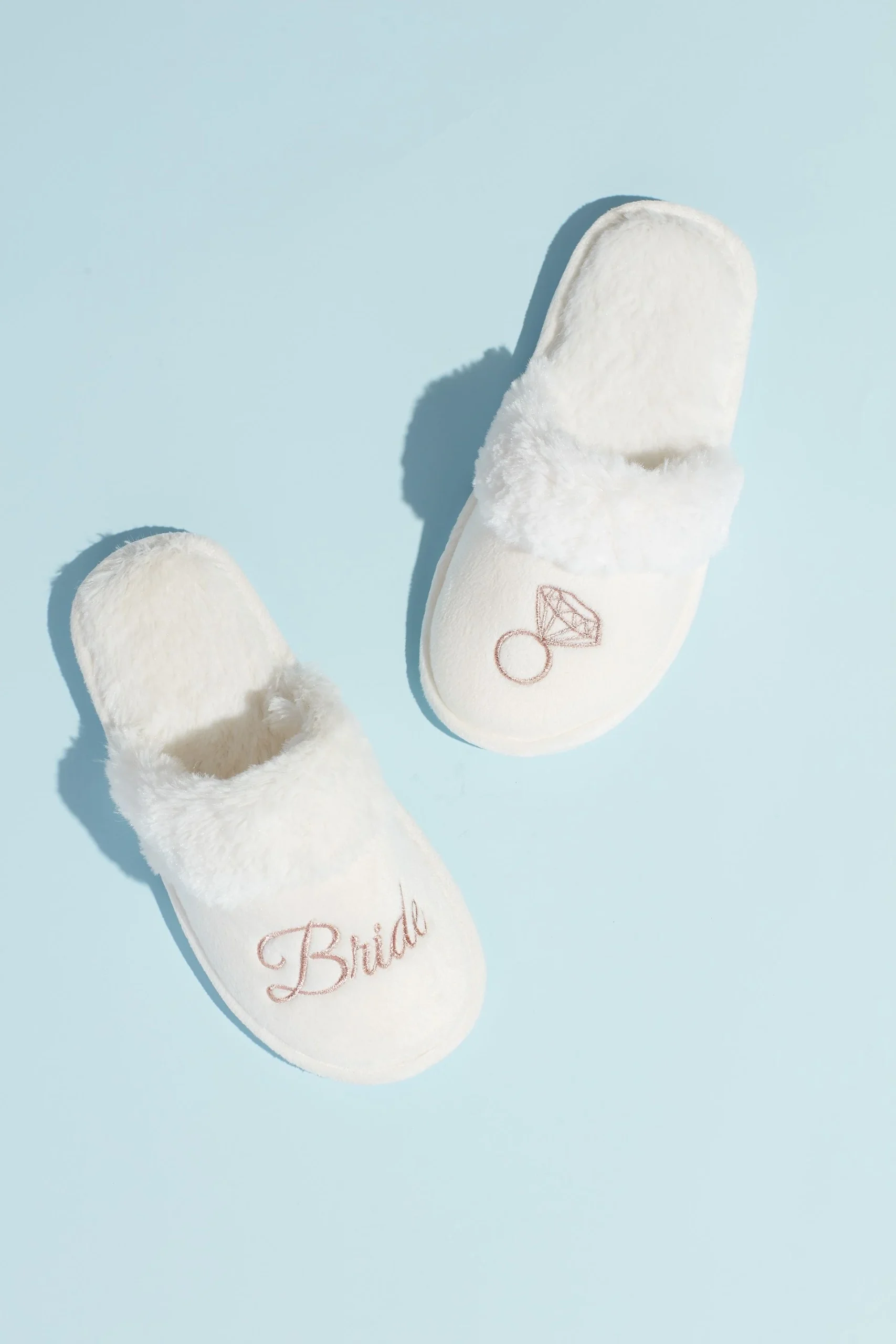 Metallic Embroidered Bride Slippers