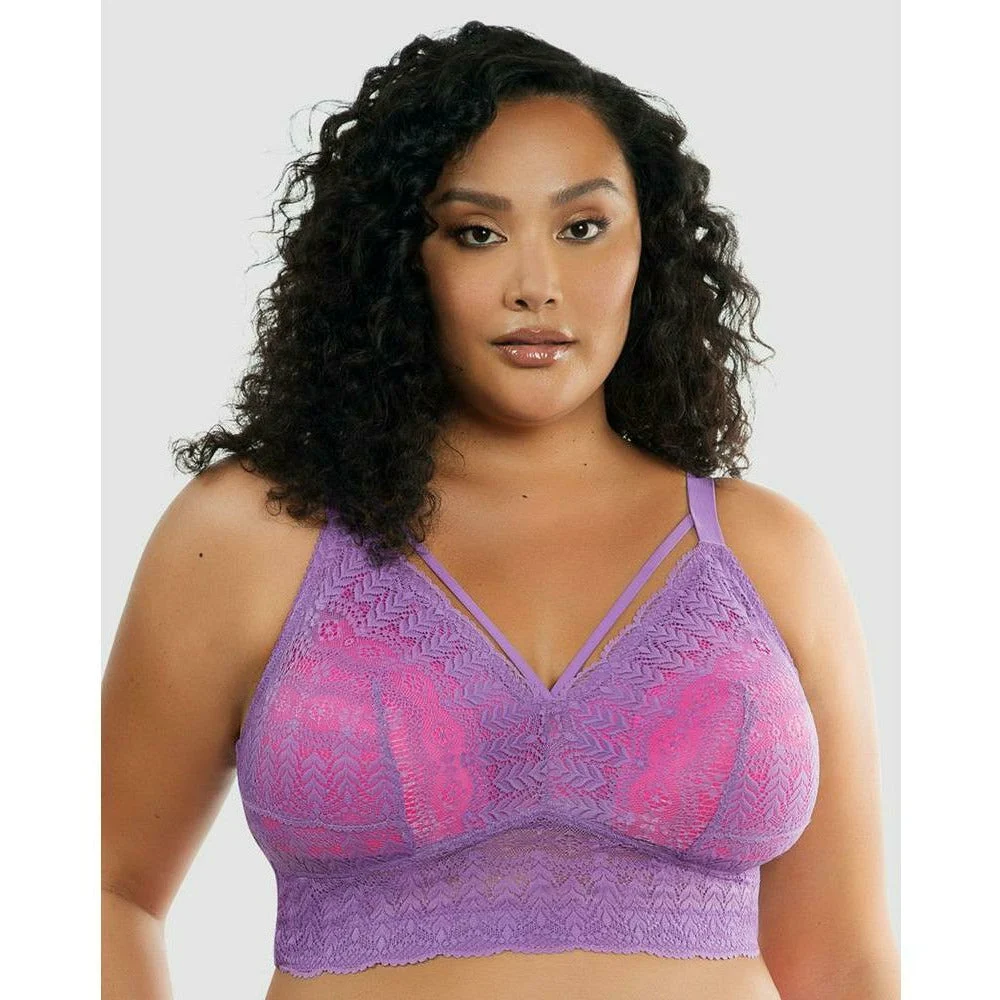 Mia Wireless Longline Lace Bralette