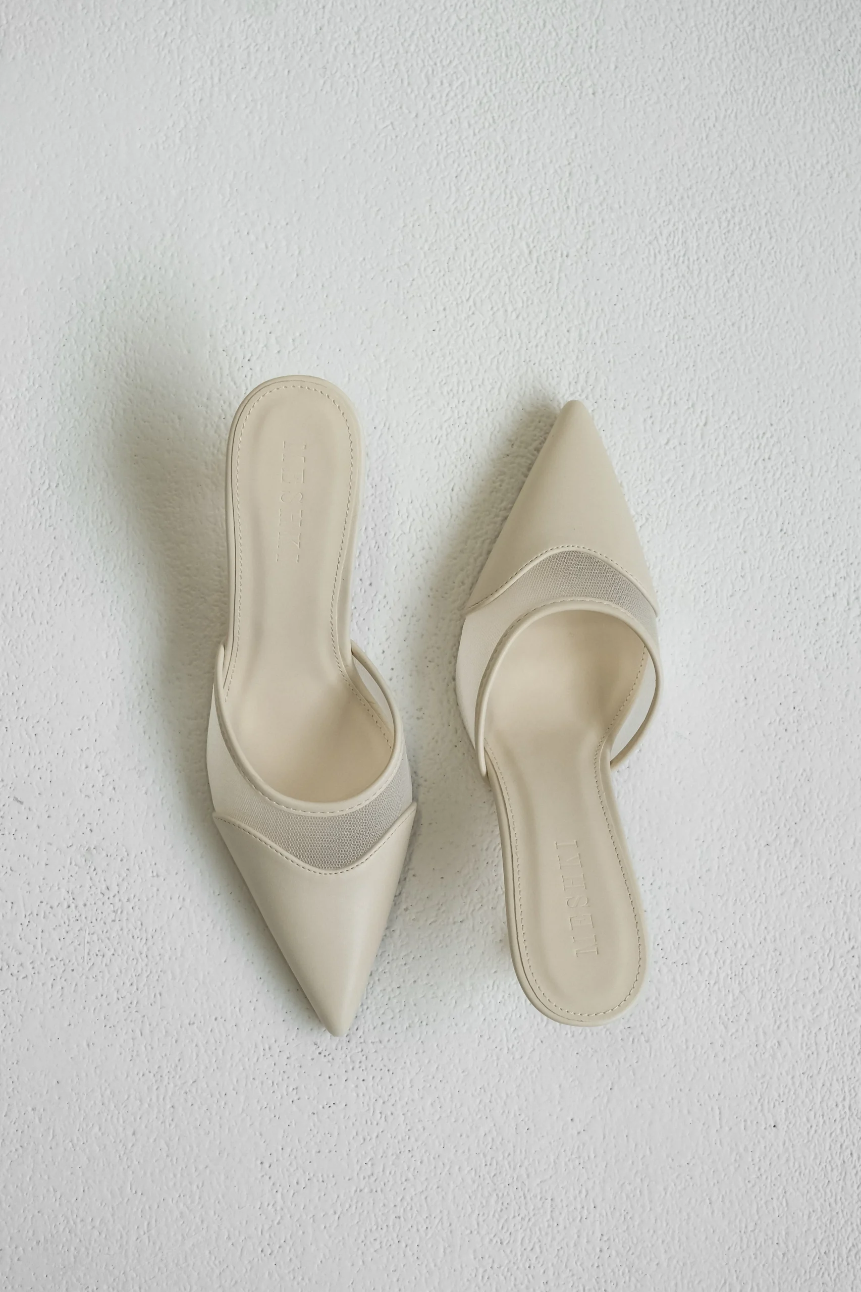 MicahMesh Pointed Heel - Ivory