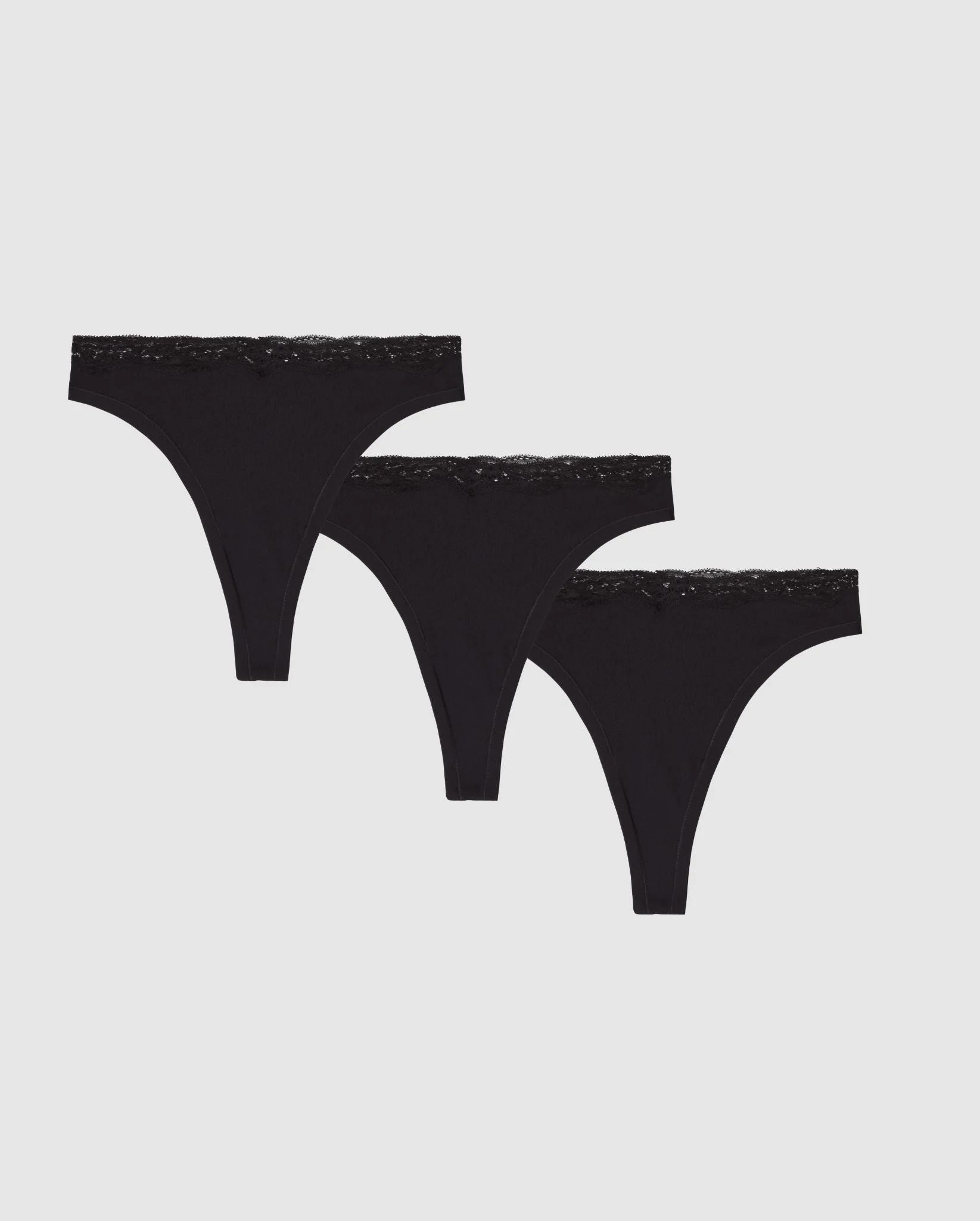 Micro Lace Thong 3-Pack