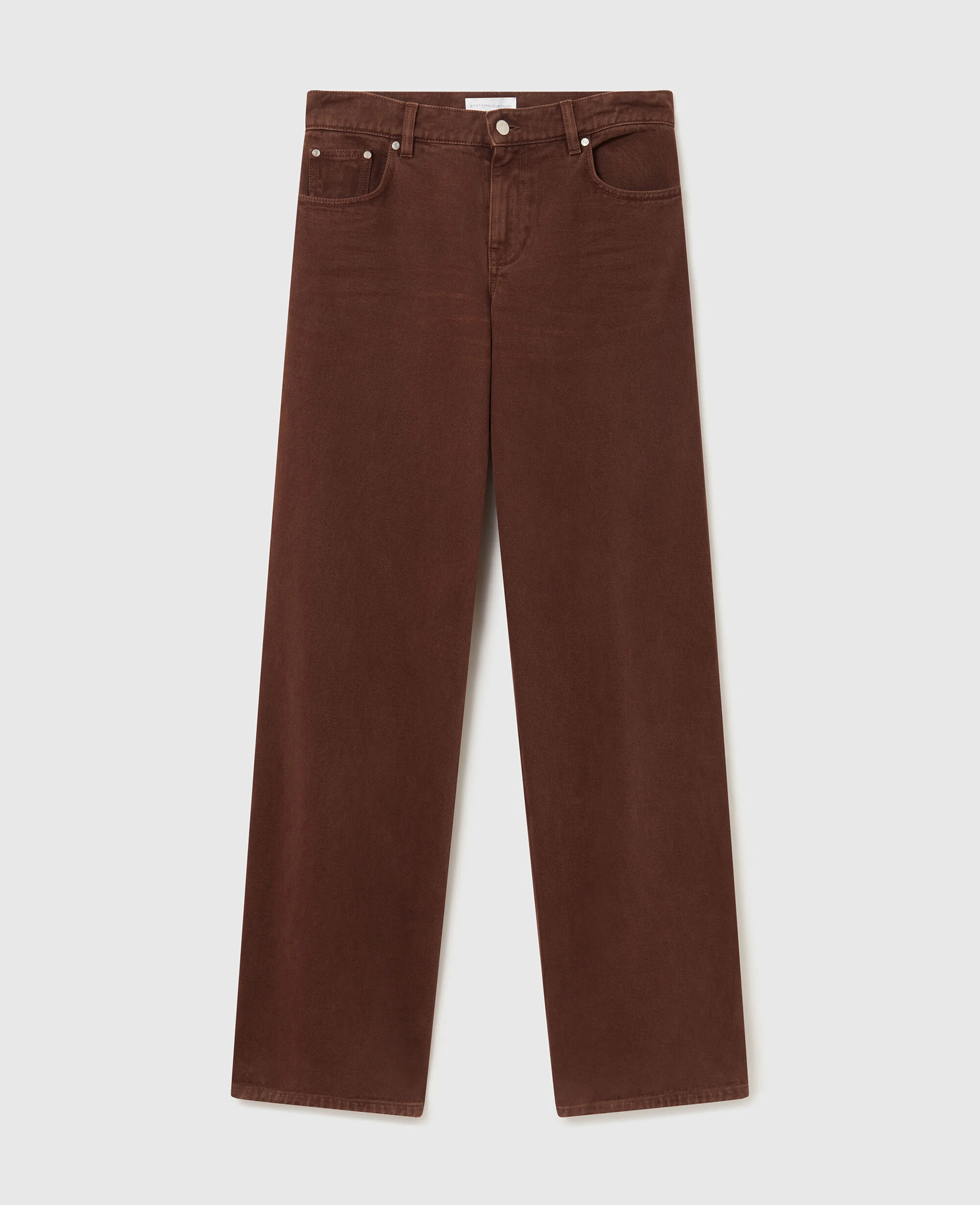 Mid-Rise Wide-Leg Denim Jeans