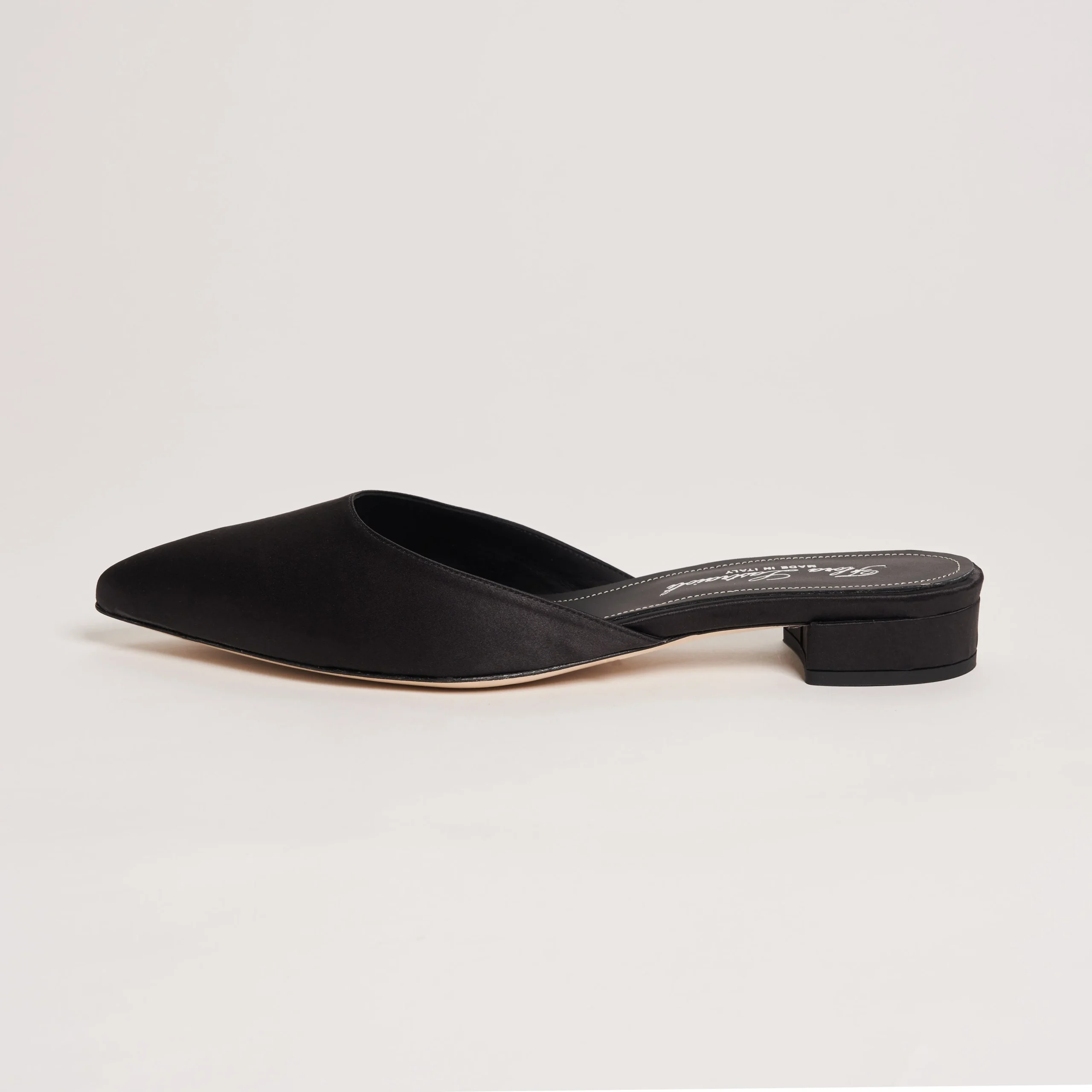 Midnight Gala Kitten Heel Slippers