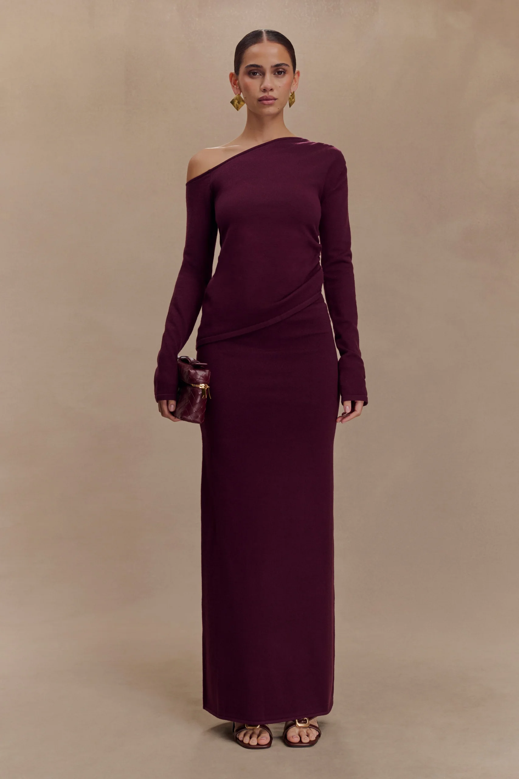 MilesFINAL SALEKnit Maxi Skirt - Plum
