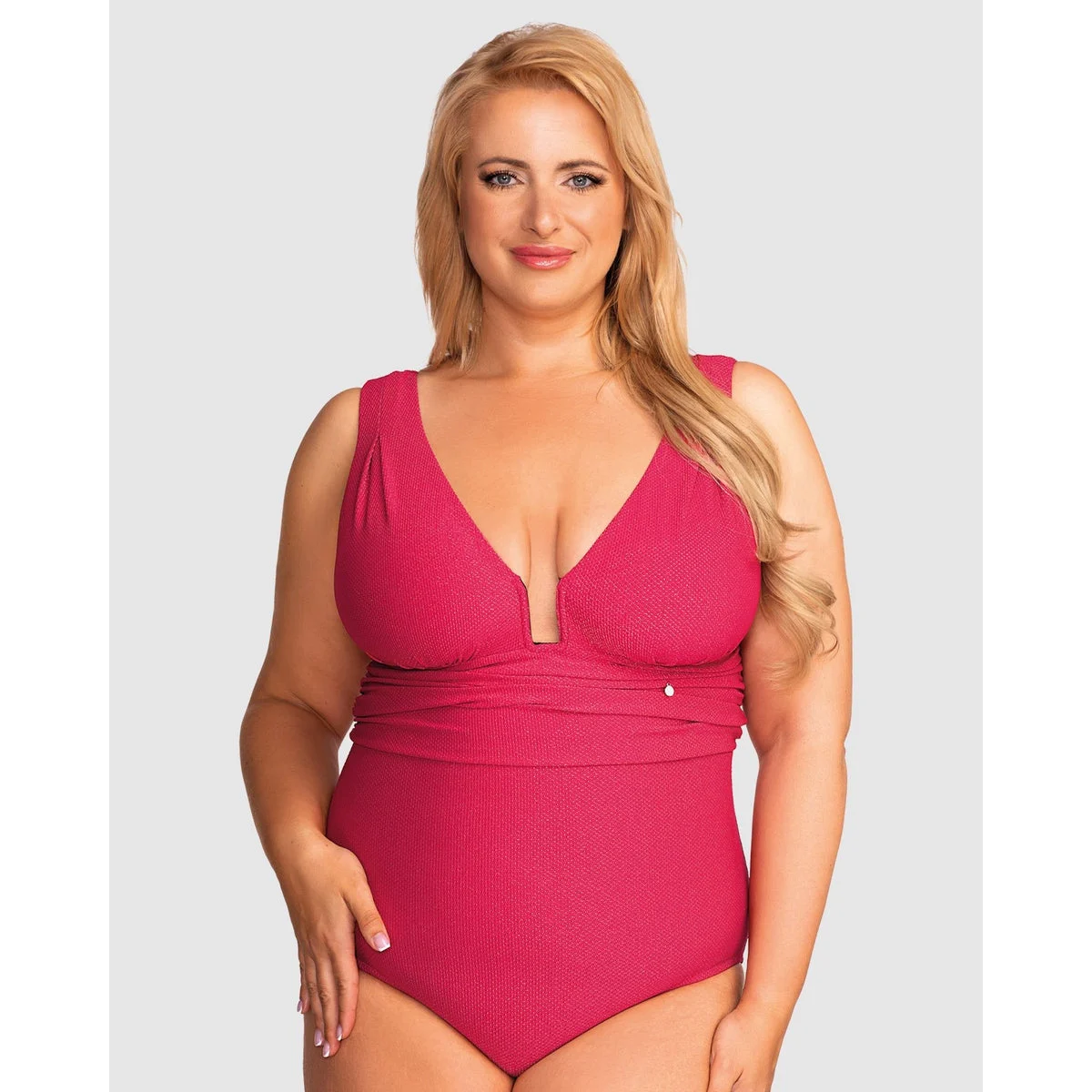 Milos Plunge Full Bust One Piece Swimsuit