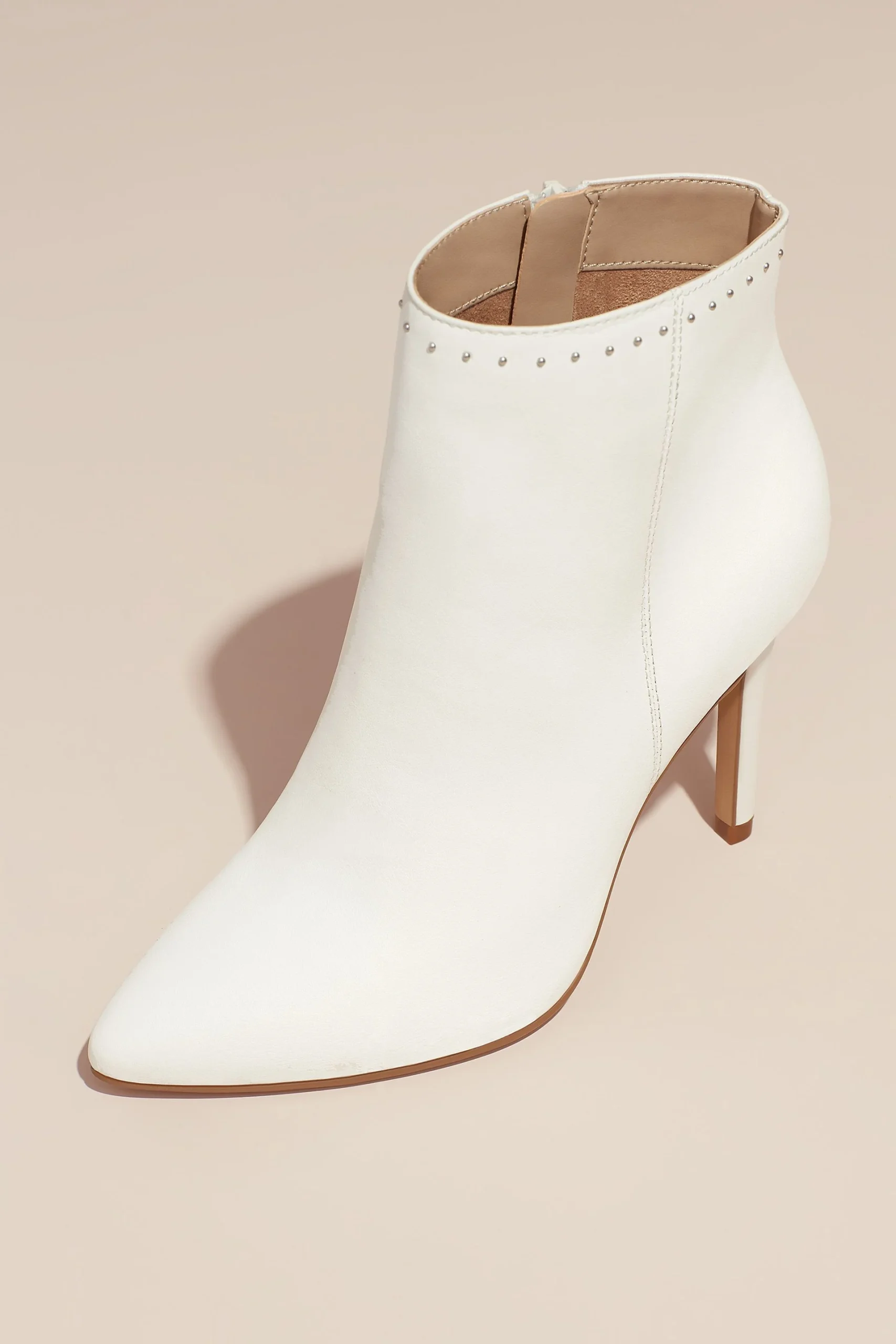 Mini Stud High-Heel Ankle Booties