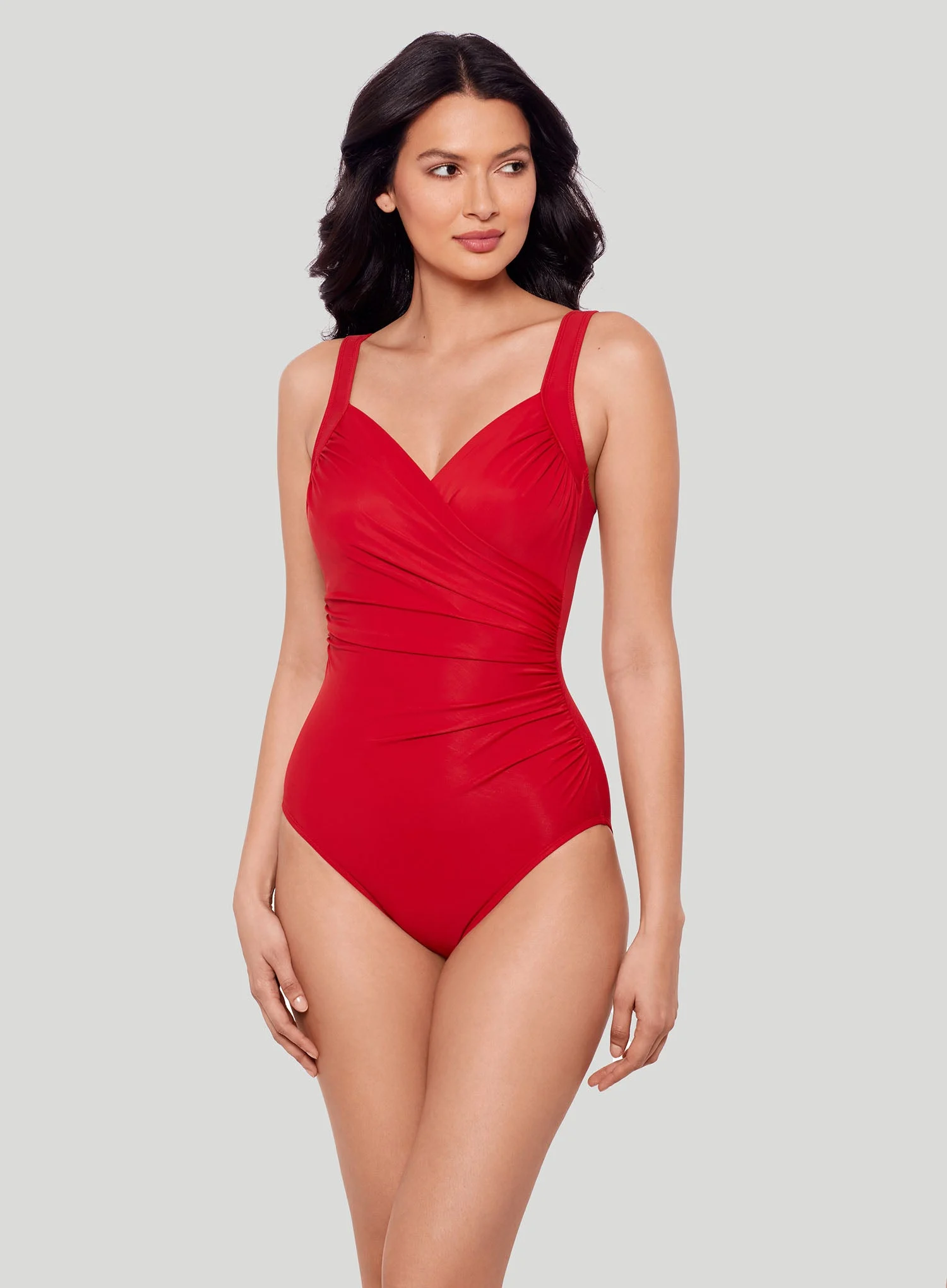 Miraclesuit Swimwear: Sanibel DD Cup Underwired Shaping One Piece Cayenne