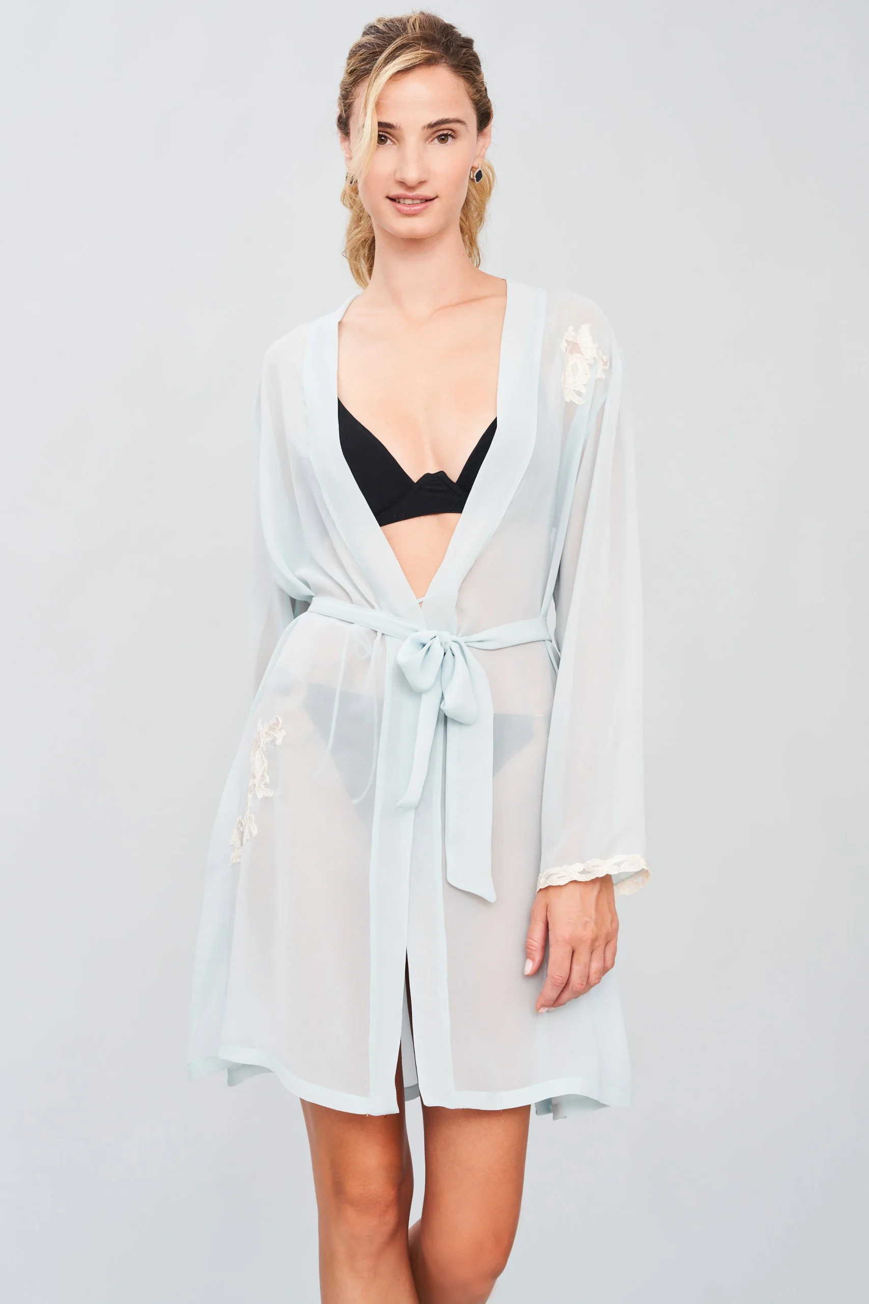 Mistral Serenade - Silk Georgette Short Robe