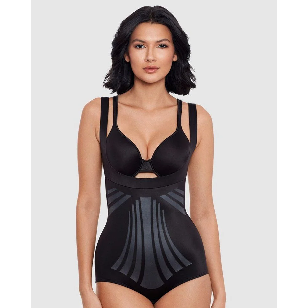 Modern Miracle Lycra FitSense™ Cupless Body Shaper-Black