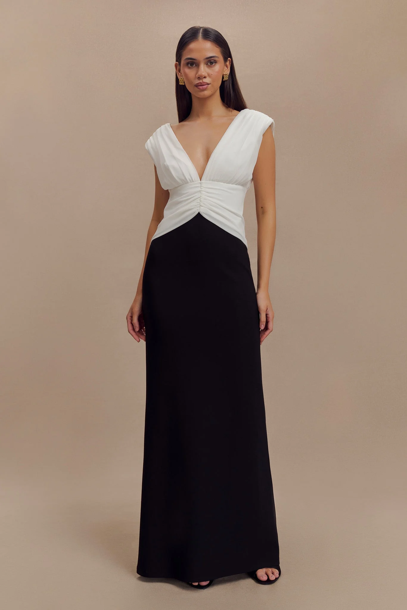 MoniqueFINAL SALEContrast Maxi Dress - Black