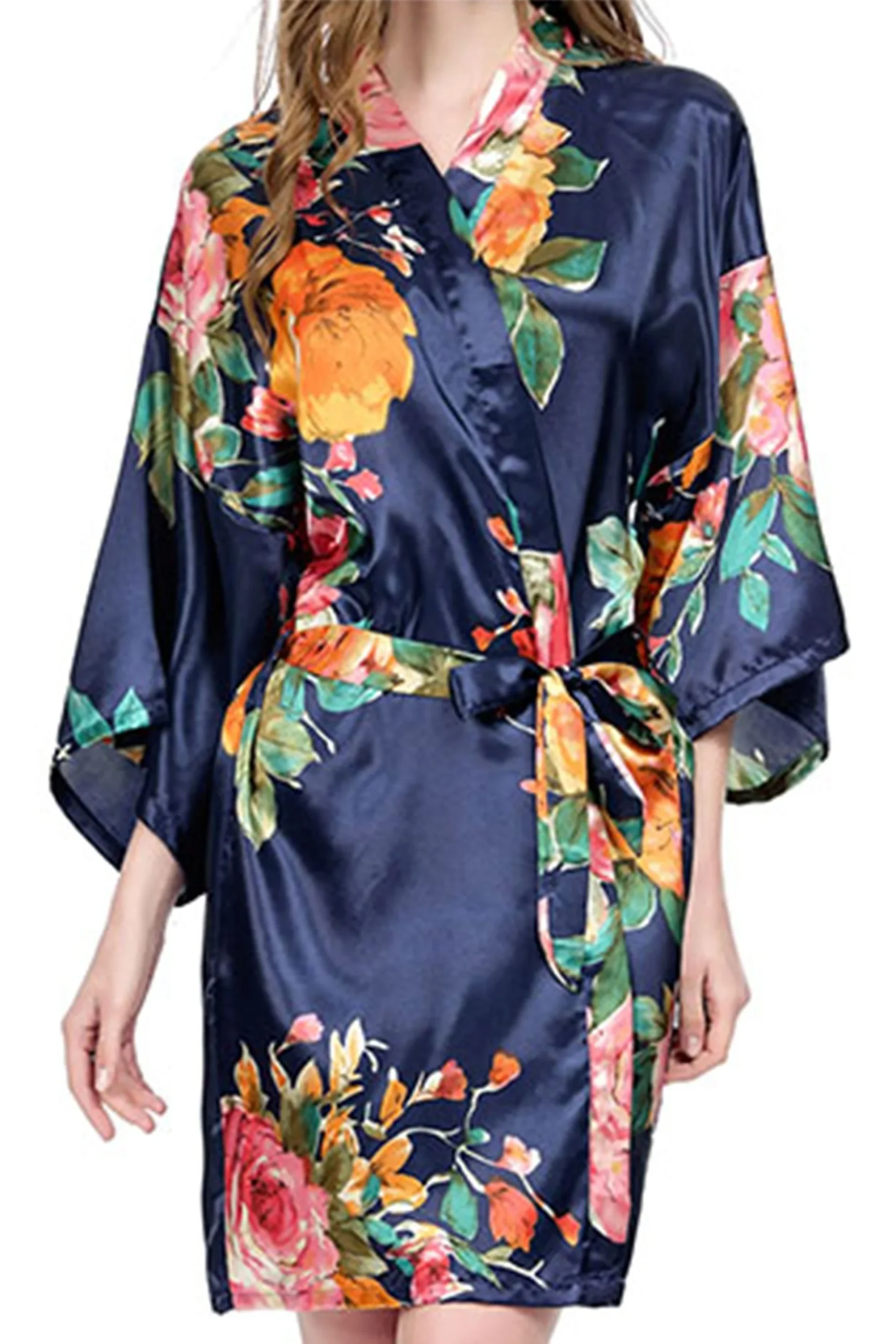 Monogram Watercolor Floral Robes