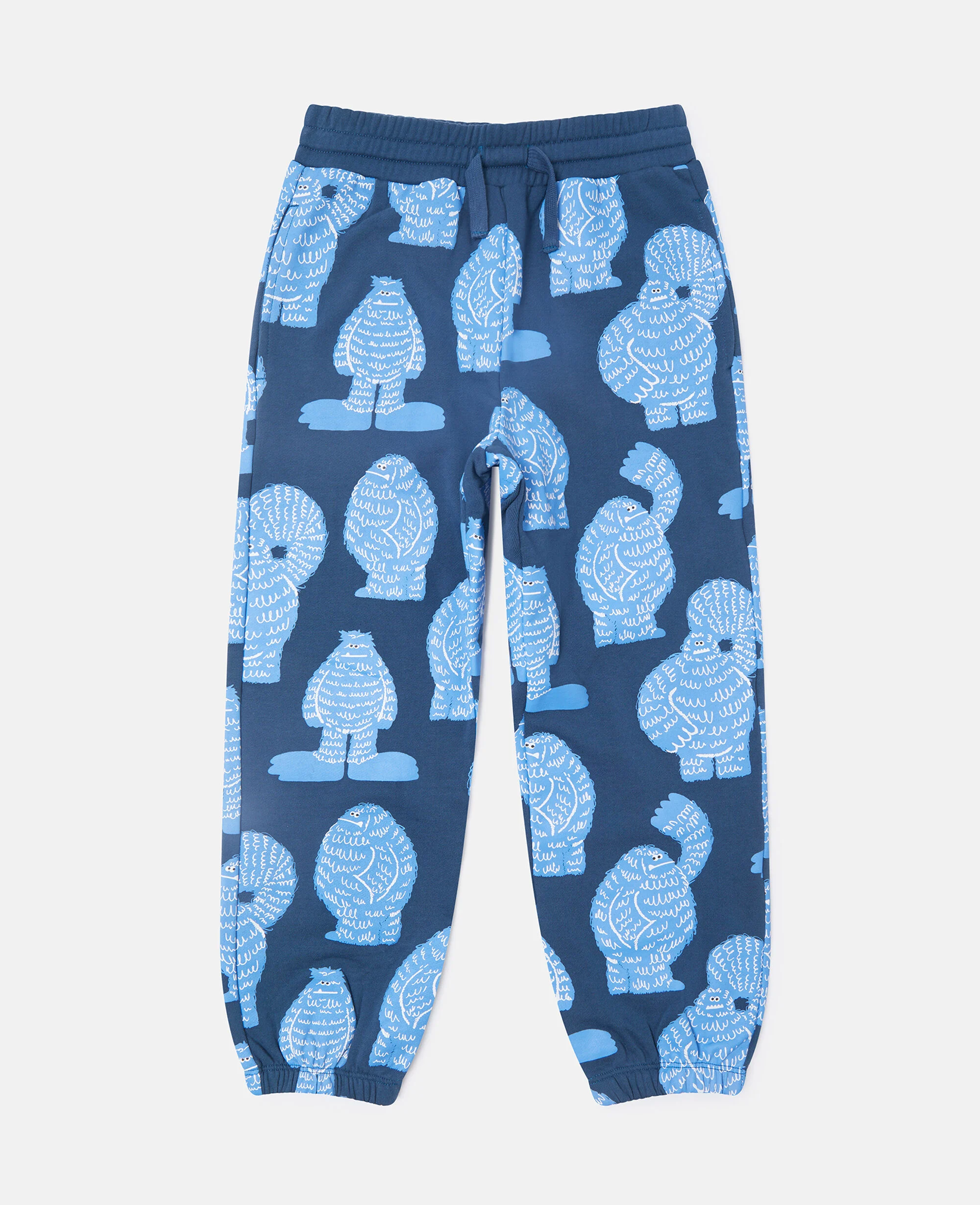 Monster Print Drawstring Joggers