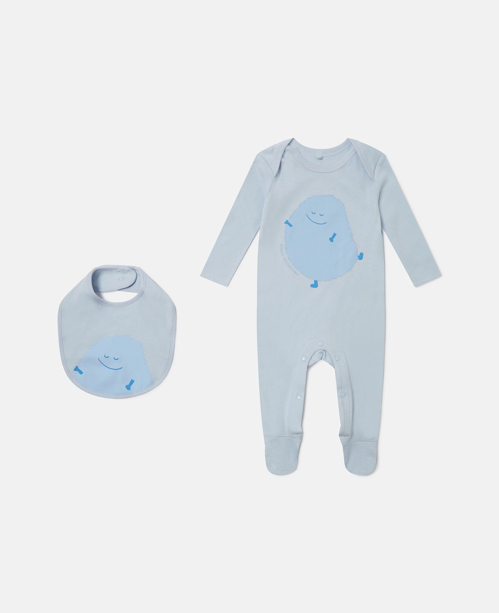 Monster Printed Bib and Romper Set