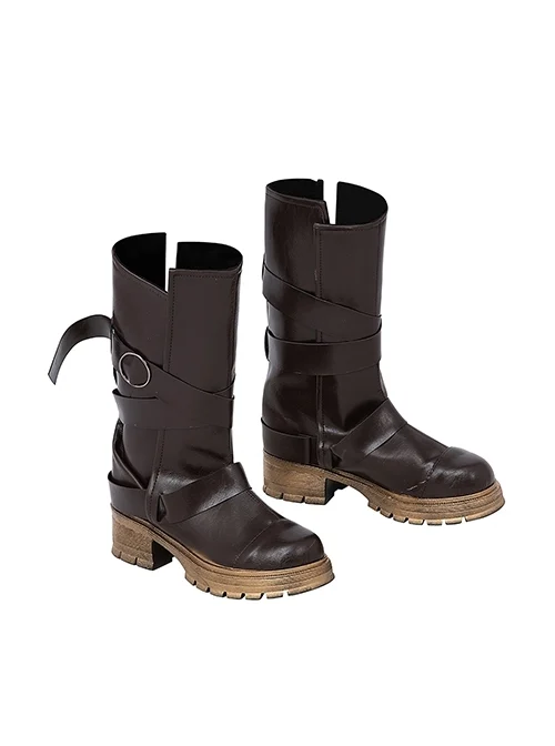 Movie Rebel Moon Kora Halloween Cosplay Accessories Brown Boots