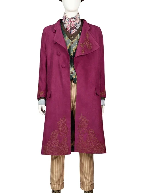 Movie Wonka Willy Wonka Halloween Cosplay Costume Set Without Boots Without Hat