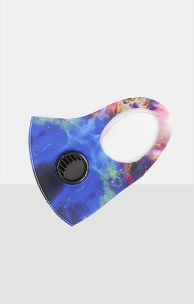 Multi Coloured Galaxy Print Filtered Face Mask - Kelsea