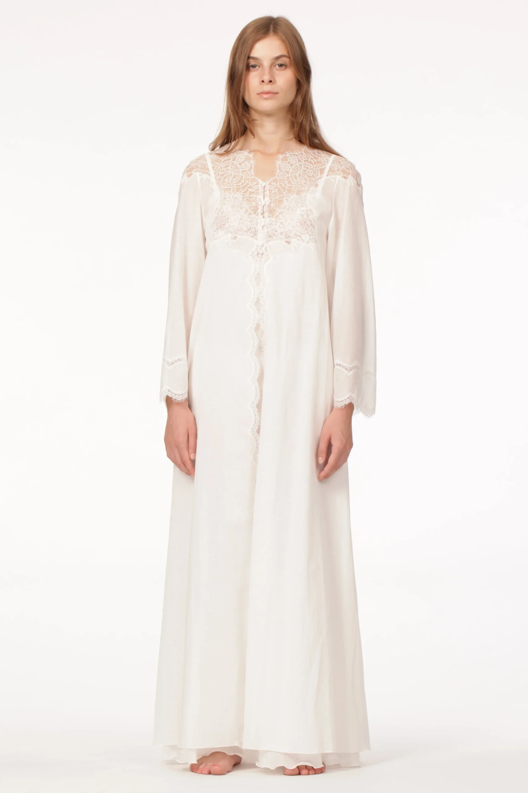 Mussola Cotton Nightgown & Robe