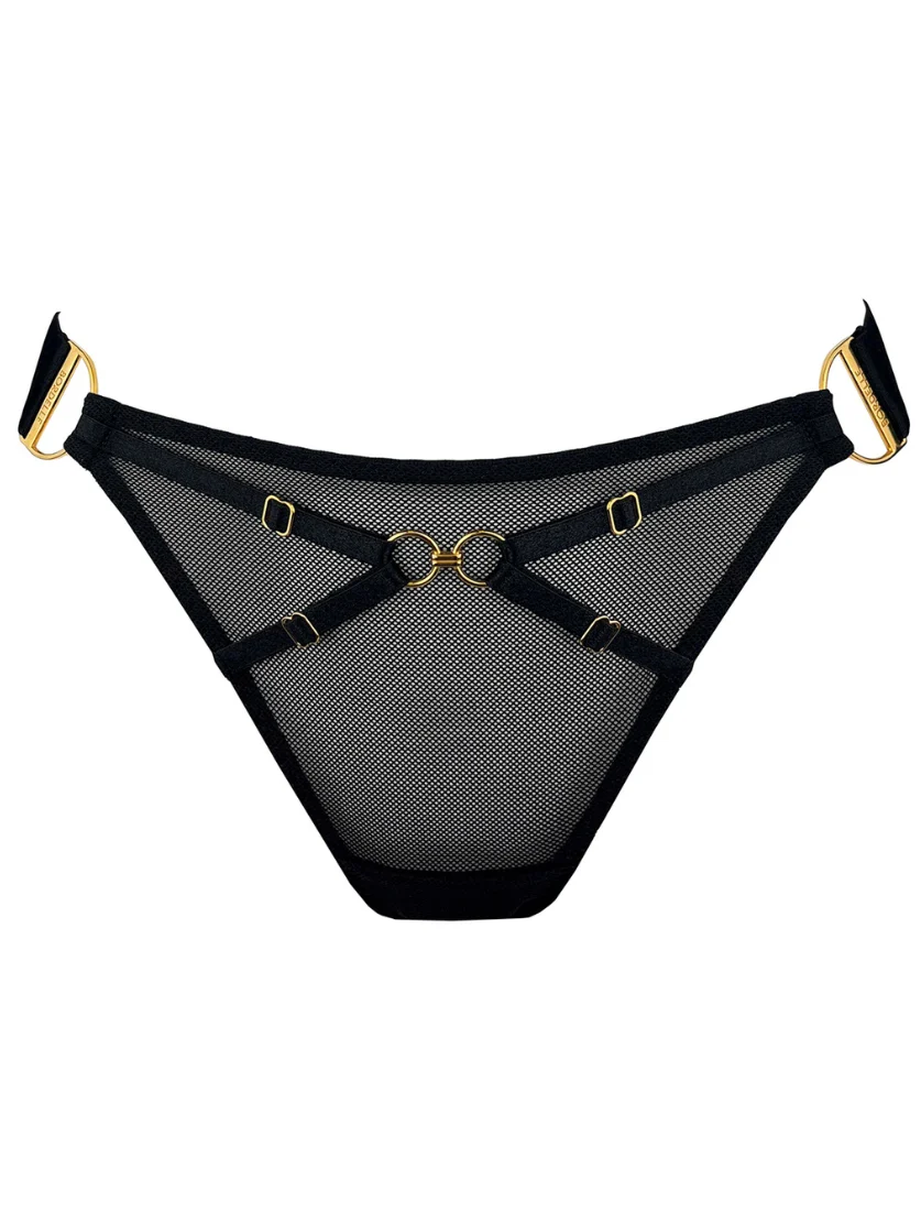 Nara Black Bondage Thong