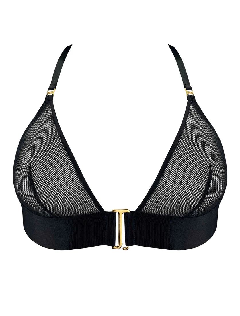 Nara Black Soft Triangle Bra