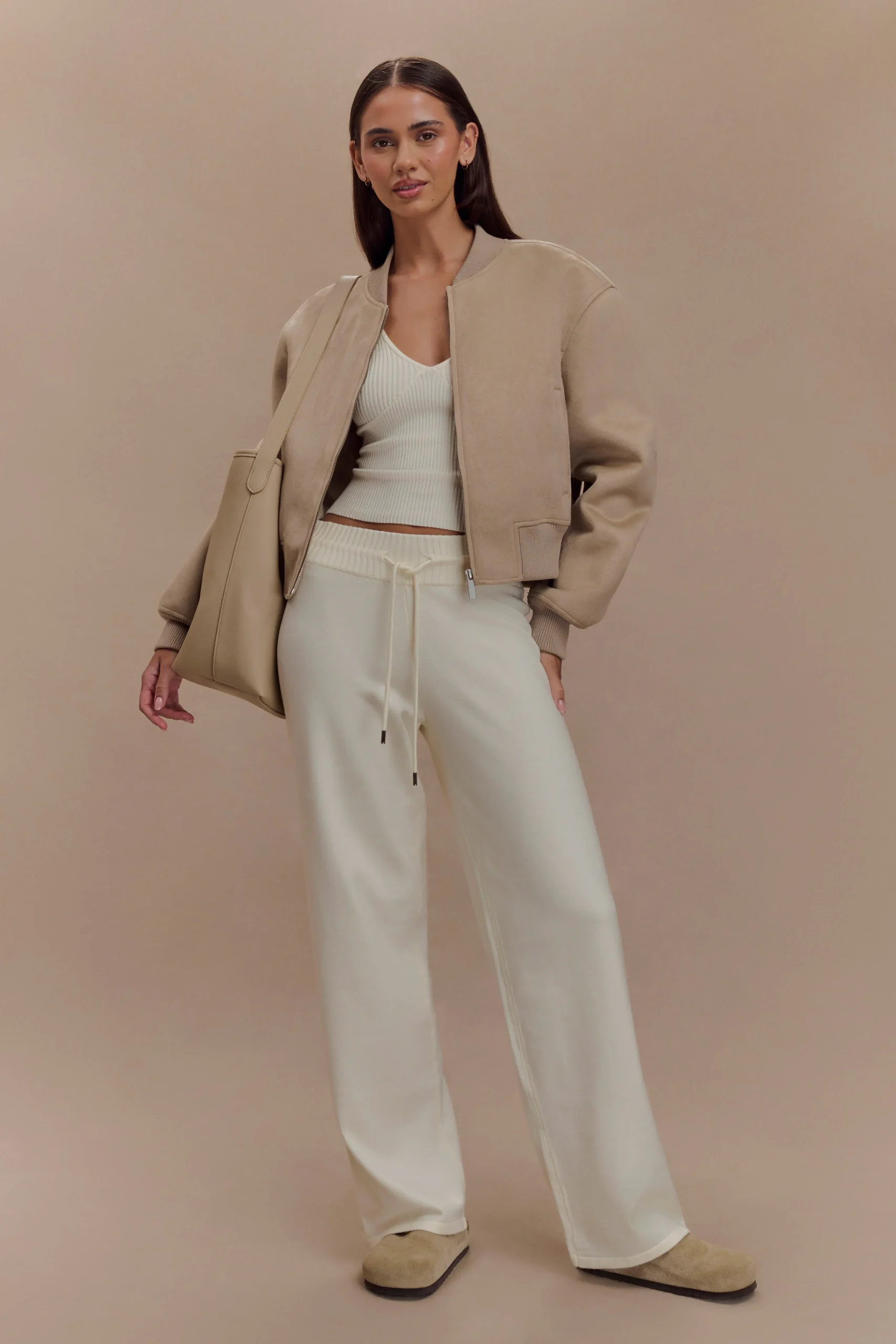 NatalyaKnit Wide Leg Pants - Ivory
