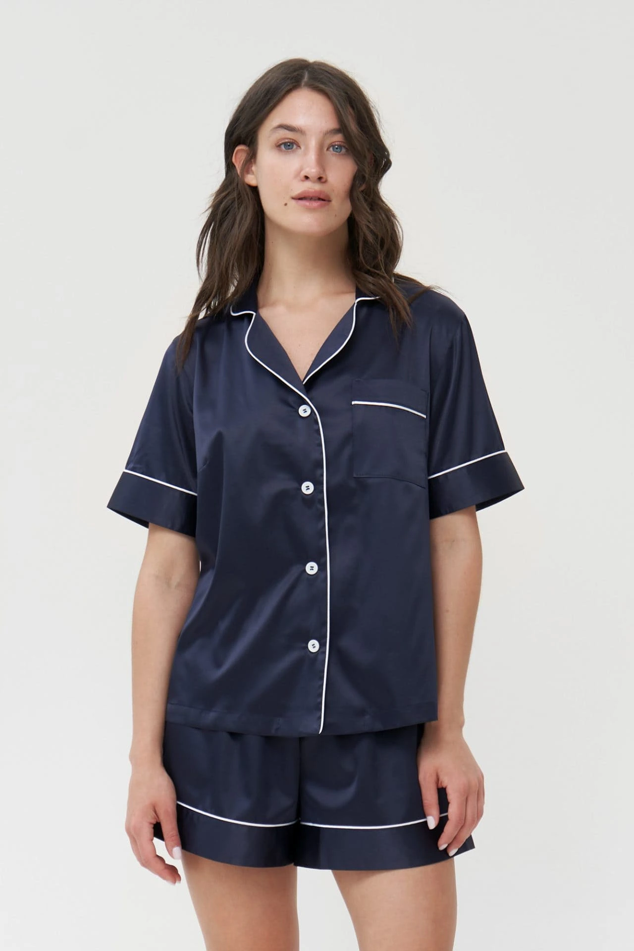 Navy Short Pyjama Set