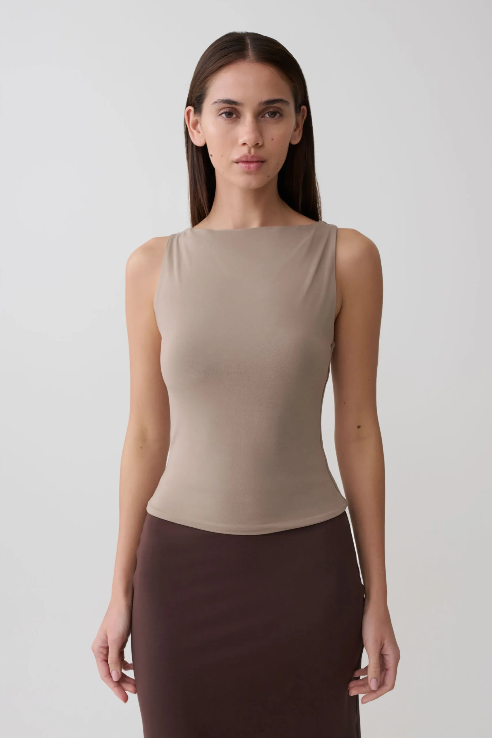 NicoletteSleeveless Tank Top - Neutral