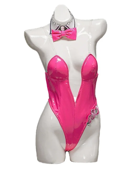 NIKKE The Goddess Of Victory Game Viper Pink Bunny Skin Bodysuit Halloween Cosplay Costume Full Set