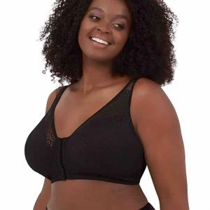 Nora Back Smoothing Wirefree Front Close Bra With Lace