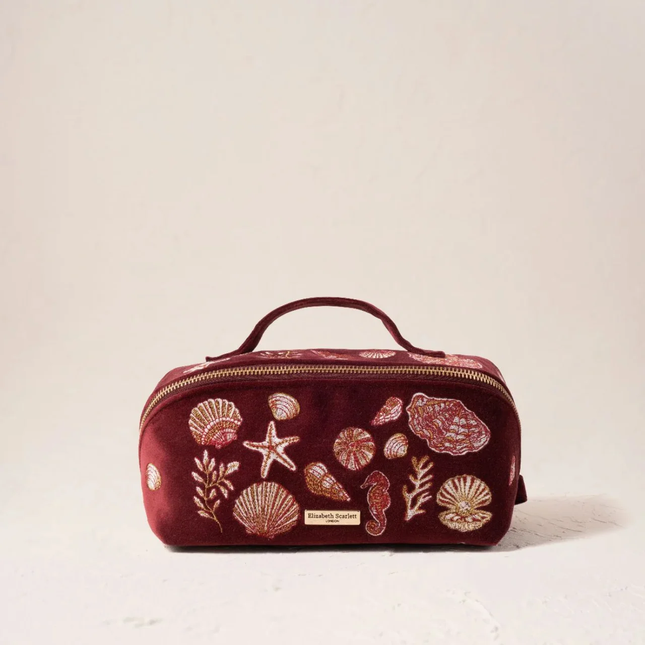 Ocean Treasures Open Flat Makeup Bag in Port