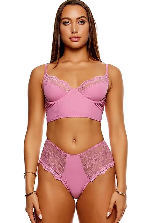Off Duty Longline Bra & Panty 2 Piece Set By Forplay
