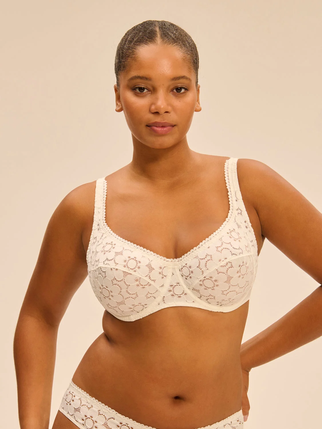Oisive Plunging Full Cup Bra - NaturalRegular price