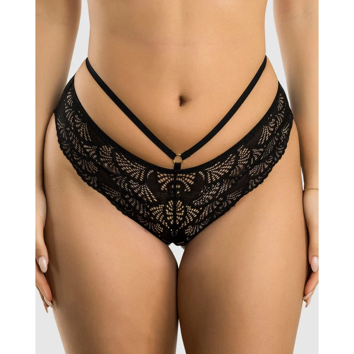 Olivia Strappy Detail Lace Hipster Brief