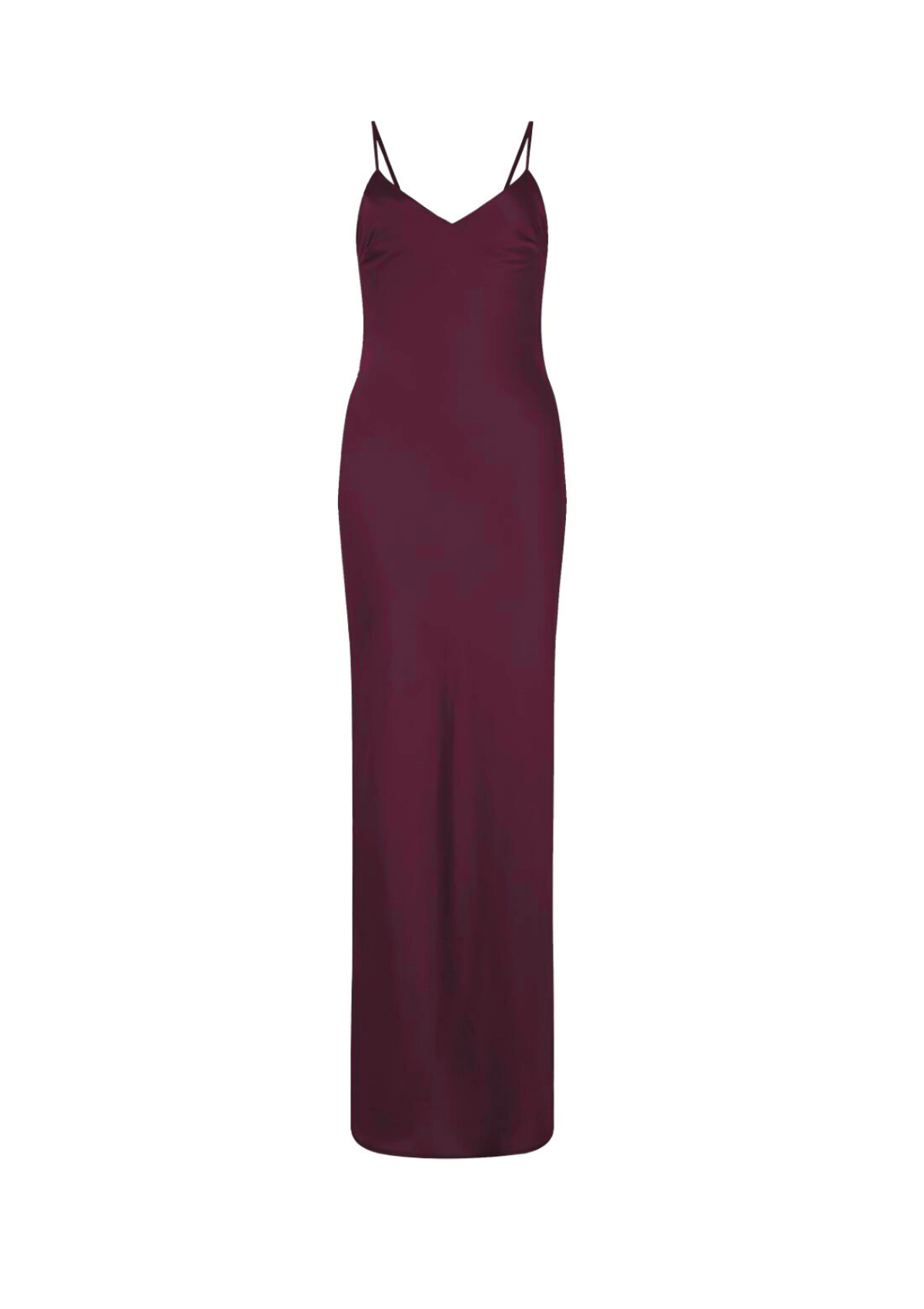 Orchid Purple Long Silk Slip
