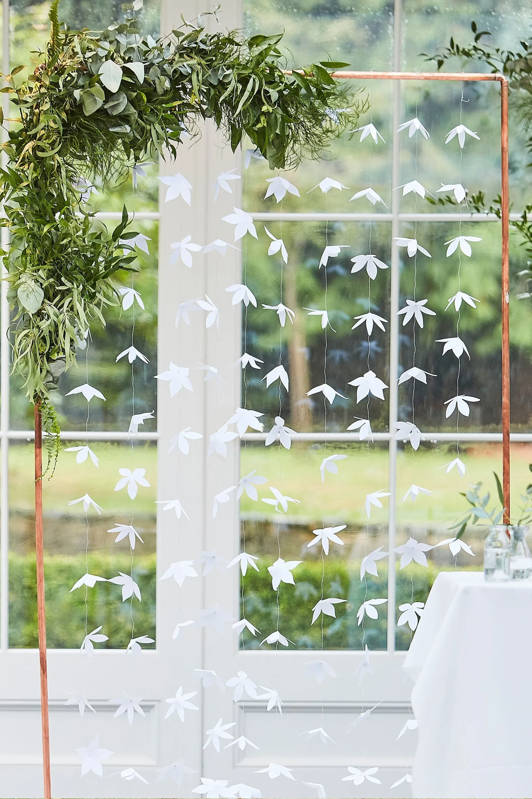 Origami Flower Wedding Backdrop