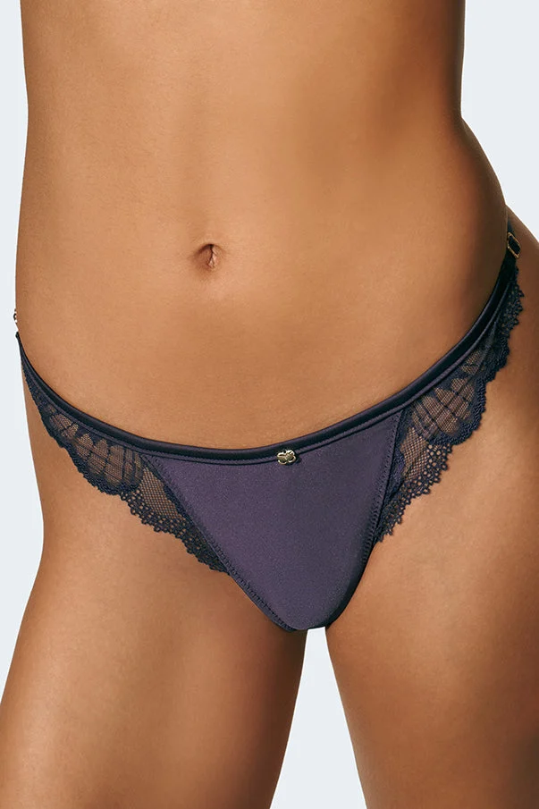 The Out of Line Low Rise Satin Thong