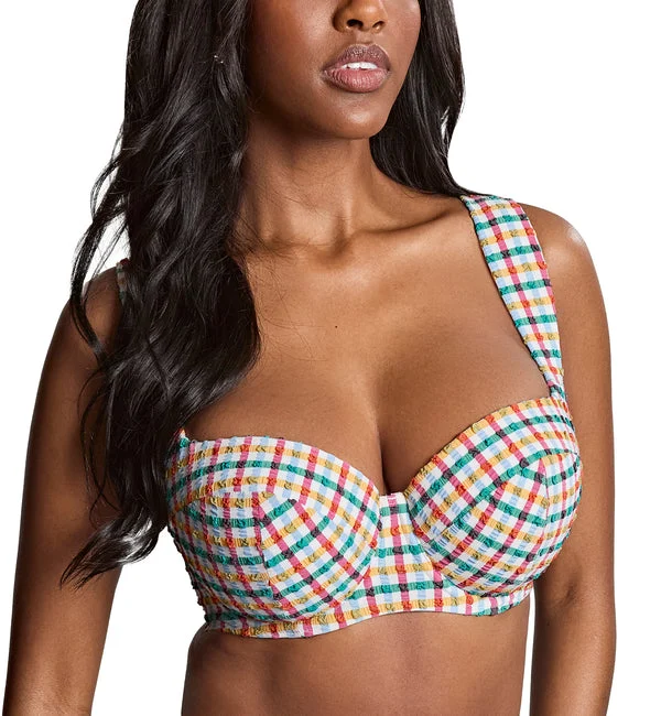 Panache Bette Balcony Underwire Bikini Top (SW1842) - Seersucker Multi