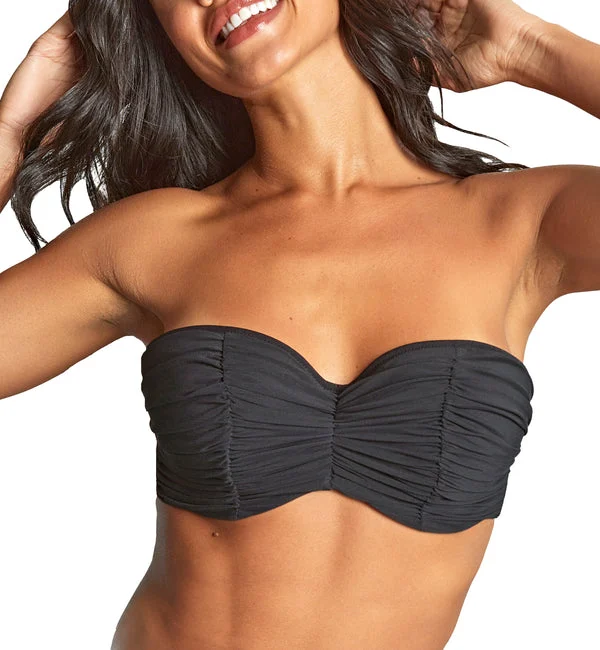 Panache Margot Bandeau Underwire Bikini Top (SW1963) - Tulle Black