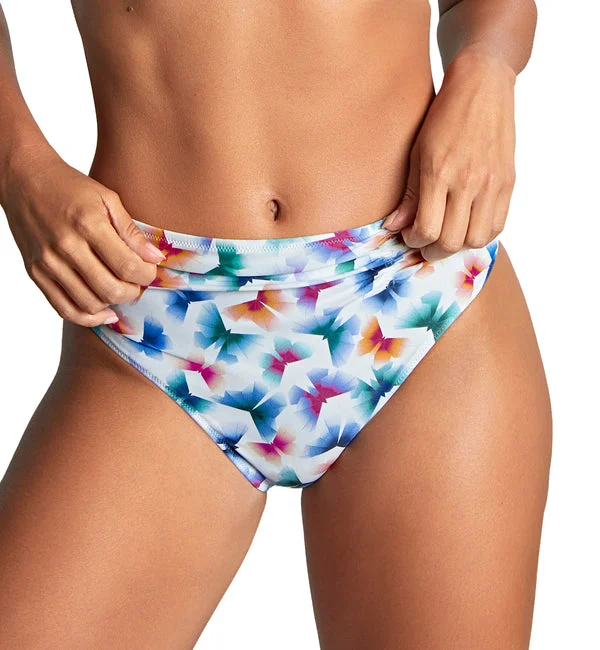 Panache Midi Gathered Swim Pant (SW1729) - Flutter Print
