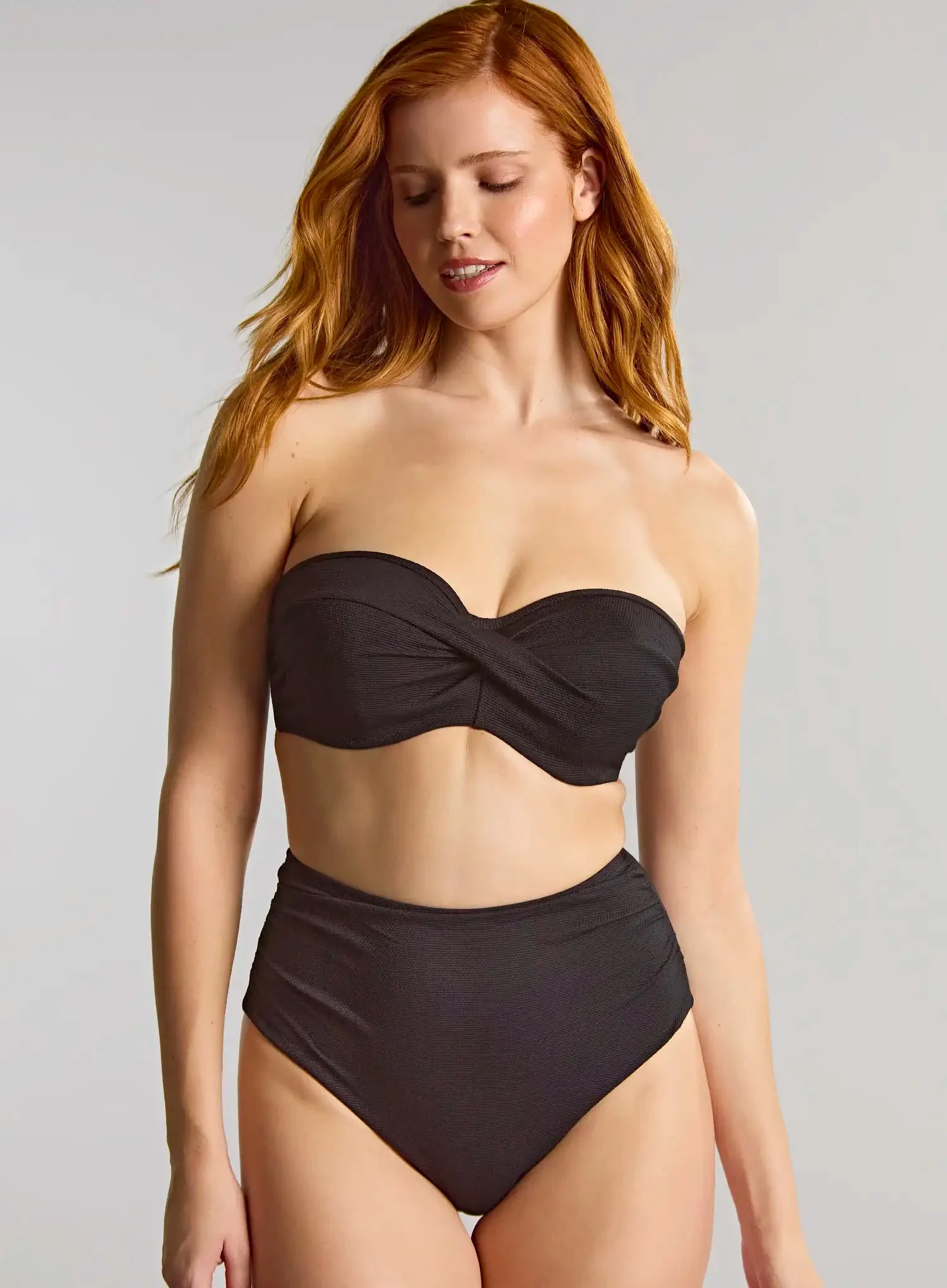 Panache Swimwear: Spirit Bandeau Bikini Top Black