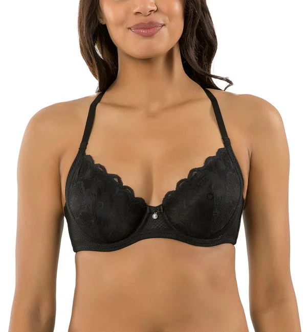Parfait Luxlacy Unlined Plunge Underwire Bra (P6000) - Black