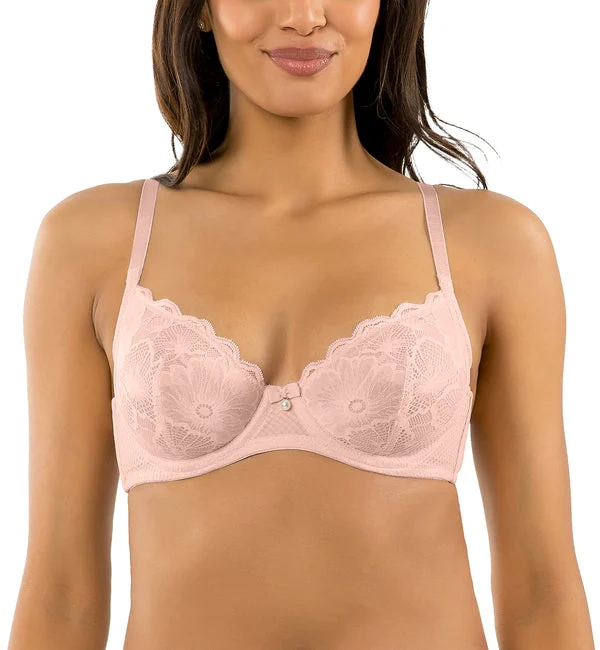 Parfait Luxlacy Unlined Plunge Underwire Bra (P6000) - Desert Flower