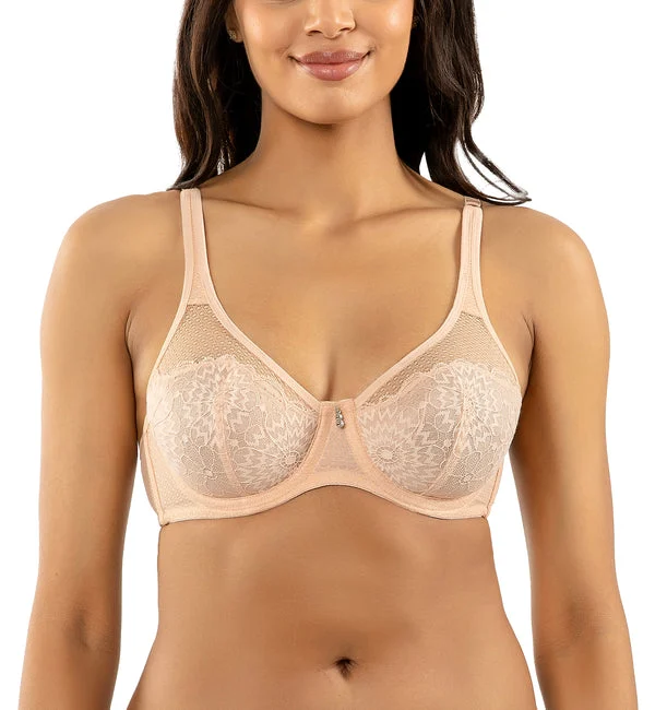 Parfait Luxlacy Unlined Underwire Bra (P9002) - Cameo Rose