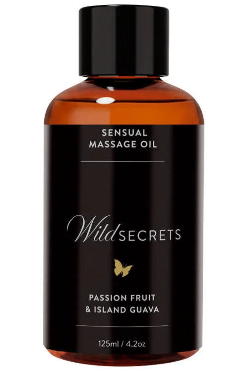 Passion Fruit & Island Guava Sensual Massage Oil | 125ml (4.2oz) By Wild Secrets